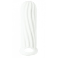 Белый фаллоудлинитель Homme Wide - 13 см.