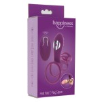 Фиолетовая эрекционная вибронасадка Halo Halo C-Ring Sleeve