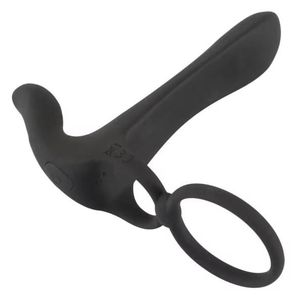 Черная насадка на член с вибрацией Couple’s Vibrator Черная насадка на член с вибрацией Couple’s Vibrator