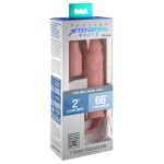 Телесная насадка-удлинитель 2 Inch Silicone X-tension with Strap - 20,3 см.