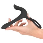 Черная насадка на член с вибрацией Couple’s Vibrator Черная насадка на член с вибрацией Couple’s Vibrator