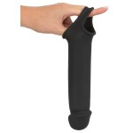 Черная вибронасадка для пениса с хомутом для мошонки и пультом ДУ Remote Controlled Penis Extension Черная вибронасадка для пениса с хомутом для мошонки и пультом ДУ Remote Controlled Penis Extension