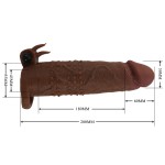 Коричневая насадка на пенис Quillon - 20 см. Коричневая насадка на пенис Quillon - 20 см.