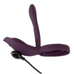 Фиолетовая насадка на член с клиторальным отростком и пультом ДУ RC Couple’s Vibrator 2 Фиолетовая насадка на член с клиторальным отростком и пультом ДУ RC Couple’s Vibrator 2