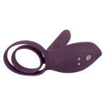 Фиолетовая насадка на член с клиторальным отростком и пультом ДУ RC Couple’s Vibrator 2 Фиолетовая насадка на член с клиторальным отростком и пультом ДУ RC Couple’s Vibrator 2