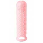 Розовый фаллоудлинитель Homme Long - 15,5 см.