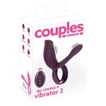 Фиолетовая насадка на член с клиторальным отростком и пультом ДУ RC Couple’s Vibrator 2 Фиолетовая насадка на член с клиторальным отростком и пультом ДУ RC Couple’s Vibrator 2