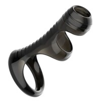 Черная рельефная насадка на пенис «Оки-Чпоки» - 8,4 см. Черная рельефная насадка на пенис «Оки-Чпоки» - 8,4 см.