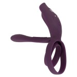 Фиолетовая насадка на член с клиторальным отростком и пультом ДУ RC Couple’s Vibrator 2 Фиолетовая насадка на член с клиторальным отростком и пультом ДУ RC Couple’s Vibrator 2