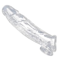 Прозрачная насадка для увеличения члена Realistic Clear Penis Enhancer and Ball Stretcher - 20,3 см. Прозрачная насадка для увеличения члена Realistic Clear Penis Enhancer and Ball Stretcher - 20,3 см.