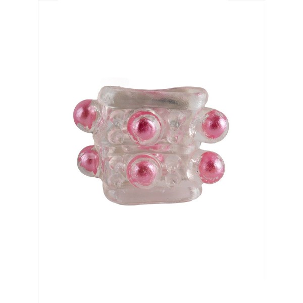 Прозрачная насадка на пенис с цветными шариками