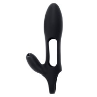 Черная насадка на пенис с вибрацией Nautilus Черная насадка на пенис с вибрацией Nautilus