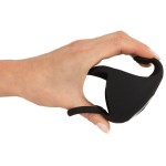 Черная вибронасадка для эрекции и стимуляции мошонки Cock ring with RC ball massager Черная вибронасадка для эрекции и стимуляции мошонки Cock ring with RC ball massager