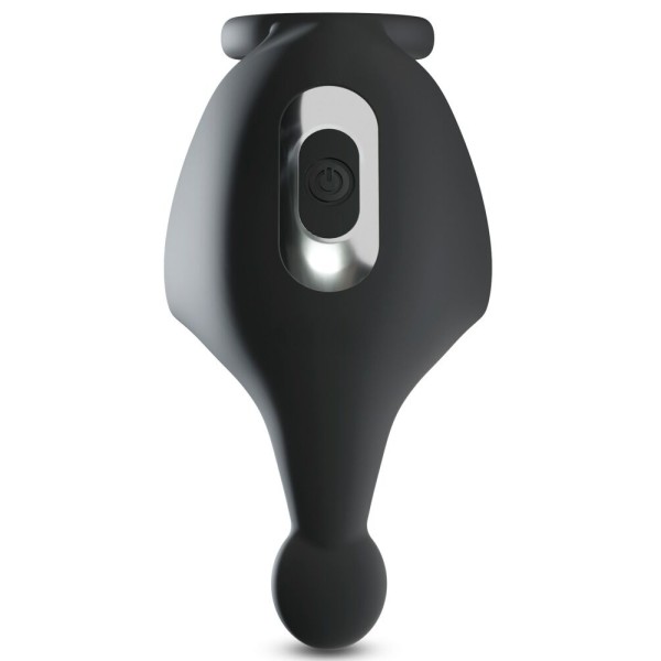 Черная вибронасадка для эрекции и стимуляции мошонки Cock ring with RC ball massager Черная вибронасадка для эрекции и стимуляции мошонки Cock ring with RC ball massager