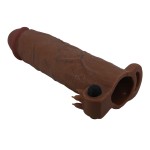 Коричневая насадка на пенис Xerxes - 22 см. Коричневая насадка на пенис Xerxes - 22 см.