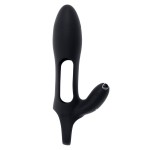Черная насадка на пенис с вибрацией Nautilus Черная насадка на пенис с вибрацией Nautilus
