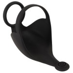 Черная вибронасадка для эрекции и стимуляции мошонки Cock ring with RC ball massager Черная вибронасадка для эрекции и стимуляции мошонки Cock ring with RC ball massager