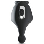 Черная вибронасадка для эрекции и стимуляции мошонки Cock ring with RC ball massager Черная вибронасадка для эрекции и стимуляции мошонки Cock ring with RC ball massager