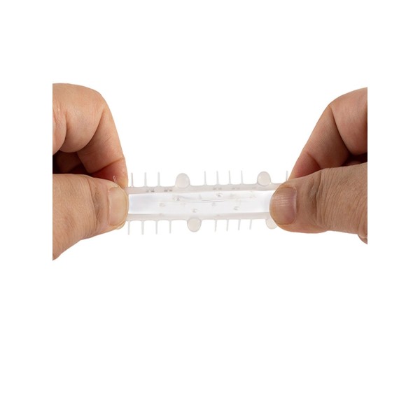 Стимулирующая насадка на пенис с несколькими видами рельефа