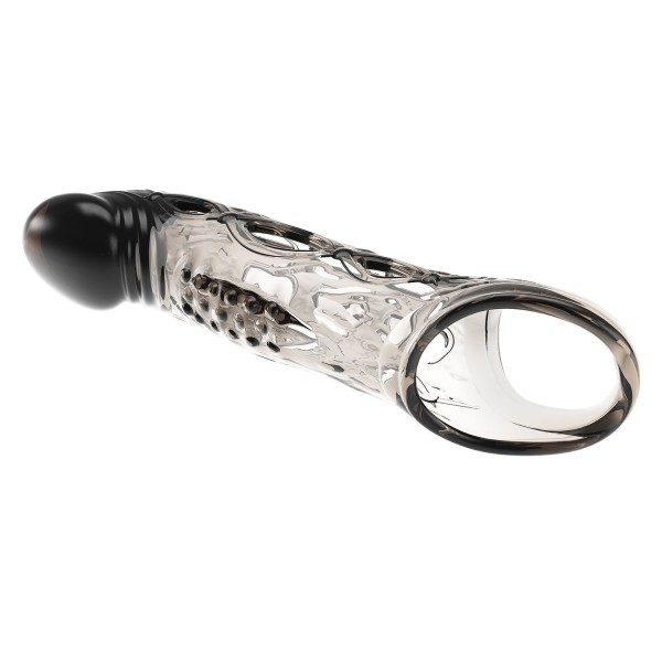 Черная удлиняющая насадка с рельефом Wayde - 21,3 см.