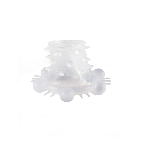 Стимулирующая насадка на пенис с несколькими видами рельефа