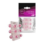 Прозрачная сквозная насадка на пенис с цветными шариками