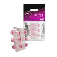 Прозрачная сквозная насадка на пенис с цветными шариками