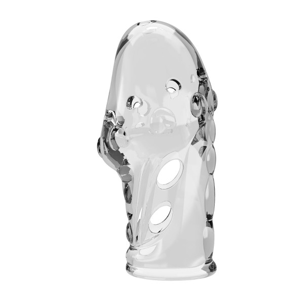 Прозрачная насадка на пенис Booker - 8 см.