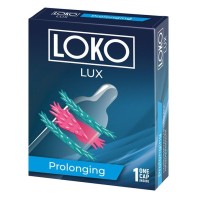 Стимулирующая насадка на пенис LOKO LUX с продлевающим эффектом Стимулирующая насадка на пенис LOKO LUX с продлевающим эффектом