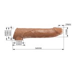 Карамельный фаллоудлинитель с подхватом мошонки Silas - 26 см. Карамельный фаллоудлинитель с подхватом мошонки Silas - 26 см.