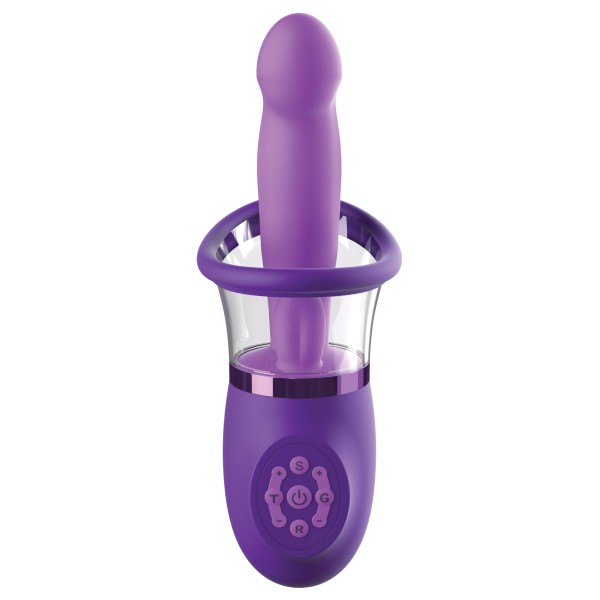 Фиолетовая помпа-вибратор Ultimate Pleasure Pro Plus