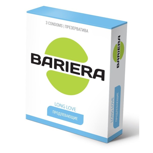 Продлевающие презервативы Bariera Long Love - 3 шт.