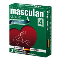 Презервативы Masculan Classic 4 XXL увеличенного размера - 3 шт. Презервативы Masculan Classic 4 XXL увеличенного размера - 3 шт.