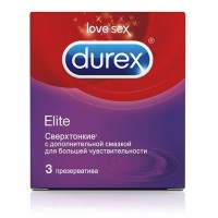 Сверхтонкие презервативы Durex Elite - 3 шт. Сверхтонкие презервативы Durex Elite - 3 шт.