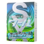 Презервативы Sagami Xtreme Mint с ароматом мяты - 3 шт.