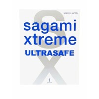 Презерватив Sagami Xtreme Ultrasafe с двойным количеством смазки - 1 шт. Презерватив Sagami Xtreme Ultrasafe с двойным количеством смазки - 1 шт.
