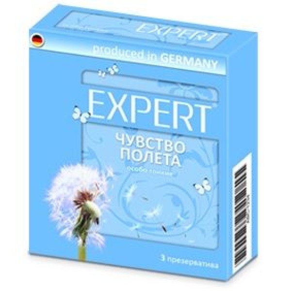 Супертонкие презервативы Expert Чувство полета - 3 шт.