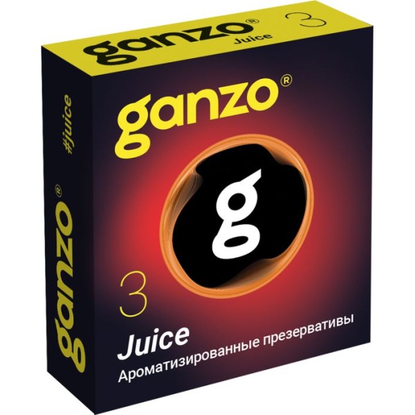 Ароматизированные презервативы Ganzo Juice - 3 шт.