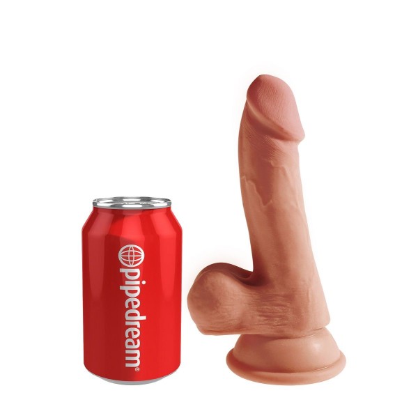 Кофейный фаллоимитатор на присоске 6,5 Triple Density Cock - 20,3 см.