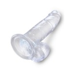 Прозрачный фаллоимитатор 7 Cock with Balls - 20,3 см.