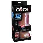 Кофейный фаллоимитатор на присоске 6,5 Triple Density Cock - 20,3 см.
