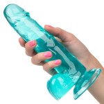 Голубой фаллоимитатор Size Queen 6 - 20,25 см.