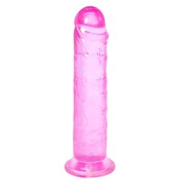 Розовый фаллоимитатор Distortion - 18 см.
