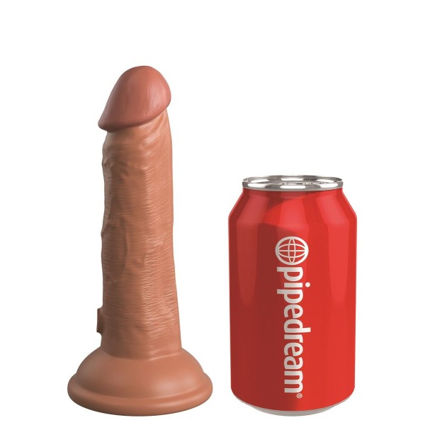 Кофейный фаллоимитатор 6 Silicone Dual Density Cock - 17 см.