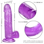 Фиолетовый фаллоимитатор Size Queen 6 - 20,25 см.