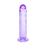 Фиолетовый фаллоимитатор Distortion - 18 см.