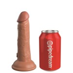 Кофейный фаллоимитатор 6 Silicone Dual Density Cock - 17 см.