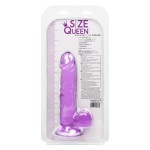 Фиолетовый фаллоимитатор Size Queen 6 - 20,25 см.