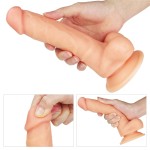 Телесный фаллоимитатор 8 The Ultra Soft Dude - 20 см.