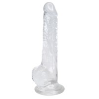 Прозрачный фаллоимитатор на присоске Lusty Jelly Dildo - 18 см. Прозрачный фаллоимитатор на присоске Lusty Jelly Dildo - 18 см.